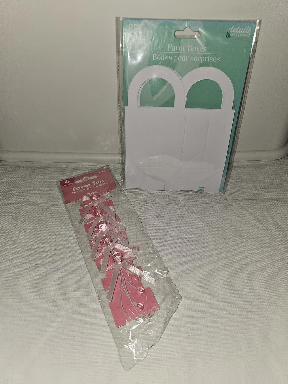 Party Votive Candle- Rose Pink Gift Boxes With Pink Pacifier On Top/Baby Shower